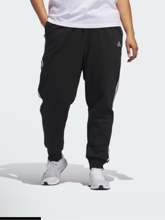 Other - Adidas Black 3-Stripes Fleece Jogger Sweatpants Men’s 4XL